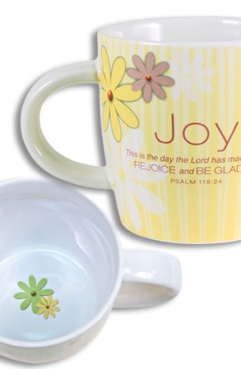 Cup of Joy Ceramic Mug w/scrip Cards