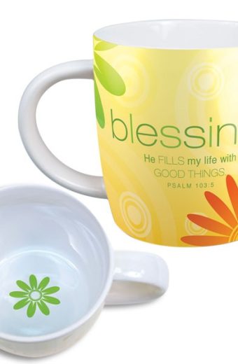 Cup Blessing Ceramic Mug w/scrip Cards
