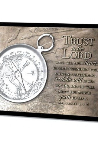 Compass Moments of Faith Plaque - Sml