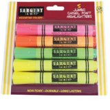 5 count Board Tip Highlighter 4 assorted colors