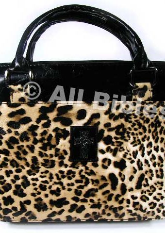 Bib Cover Safari Coll Leopard Print Lrg