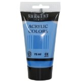Essentials 75ml Tube Acrylic Primary Cyan