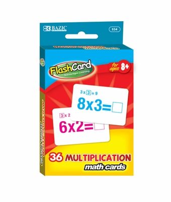Bazic Flash Card - Multiplication