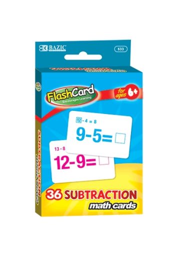 Bazic Flash Card - Subtraction