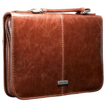 Bible Cover Classic  Faith Badge Lrg Blk