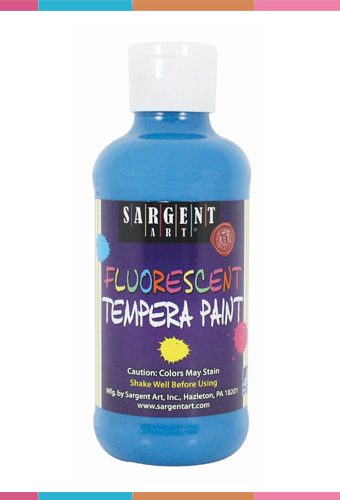 Sargent Fluorescent Tempera 8oz - Blue