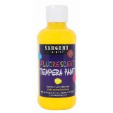 Sargent Fluorescent Tempera 8oz - Yellow