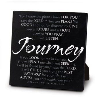 Journey Black Metal Plaque