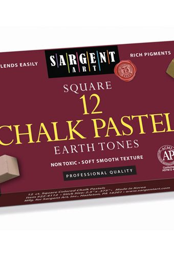 12 count Earthtone Square Pastel