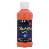 Sargent Brand Tempera 8oz - Orange